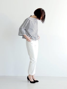 宮崎夢夏さん（レディース・167cm）の春コーディネート