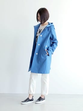 「MACKINTOSH」｜「アイテム（その他アウター）」を使った、宮崎夢夏さん（レディース・167cm）の春コーディネート