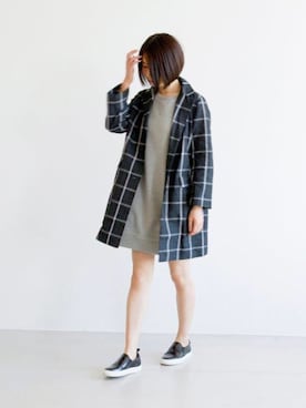 「MACKINTOSH」｜「アイテム（ワンピース/ドレス）」を使った、宮崎夢夏さん（レディース・167cm）の春コーディネート