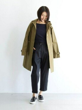 「MACKINTOSH」｜「アイテム（その他アウター）」を使った、宮崎夢夏さん（レディース・167cm）の夏コーディネート