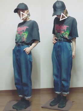 「FIG&VIPER（フィグアンドバイパー）のアイテム（キャップ）」を使った、akaryさん（レディース・151cm）の夏コーディネート