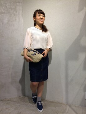 「厚底」｜よしださん（レディース・157cm）の春コーディネート