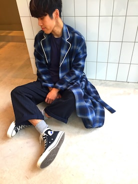 「wonderland(ワンダーランド)のアイテム(その他アウター)」を使った、Kohei Ogawa さん(メンズ・169cm)の秋コーディネート
