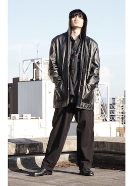 「Y's（ワイズ）のアイテム（ブーツ）」を使った、PLAYFULさん（メンズ・183cm）の秋コーディネート