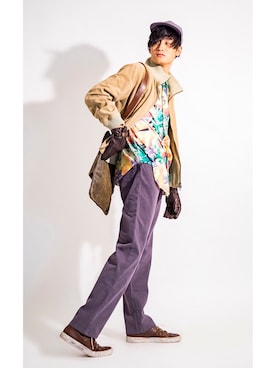 「Paul Smith COLLECTION（ポールスミスコレクション）のアイテム（ブルゾン）」を使った、PLAYFULさん（メンズ・183cm）の秋コーディネート