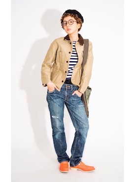 「JUNYA WATANABE COMME des GARCONS（ジュンヤワタナベコムデギャルソン）のアイテム（ブルゾン）」を使った、PLAYFULさん（レディース・157cm）の秋コーディネート