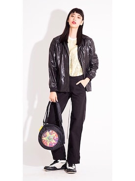 WALTER VAN BEIRENDONCK ボディーバッグ ブラック WALTER VAN BEIRENDONCK ボディーバッグ ブラック ウォルター