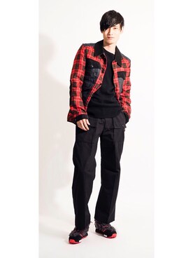 「JUNYA WATANABE MAN（ジュンヤワタナベマン）のアイテム（ブルゾン）」を使った、PLAYFULさん（メンズ・183cm）の秋コーディネート