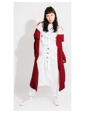 「Y's（ワイズ）のアイテム（サロペット/オーバーオール）」を使った、PLAYFULさん（レディース・176cm）の秋コーディネート