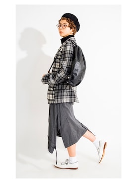 「tricot COMME des GARCONS（トリココムデギャルソン）のアイテム（パンプス）」を使った、PLAYFULさん（レディース・157cm）の冬コーディネート