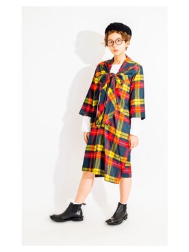 「tricot COMME des GARCONS（トリココムデギャルソン）のアイテム（ワンピース）」を使った、PLAYFULさん（レディース・157cm）の冬コーディネート