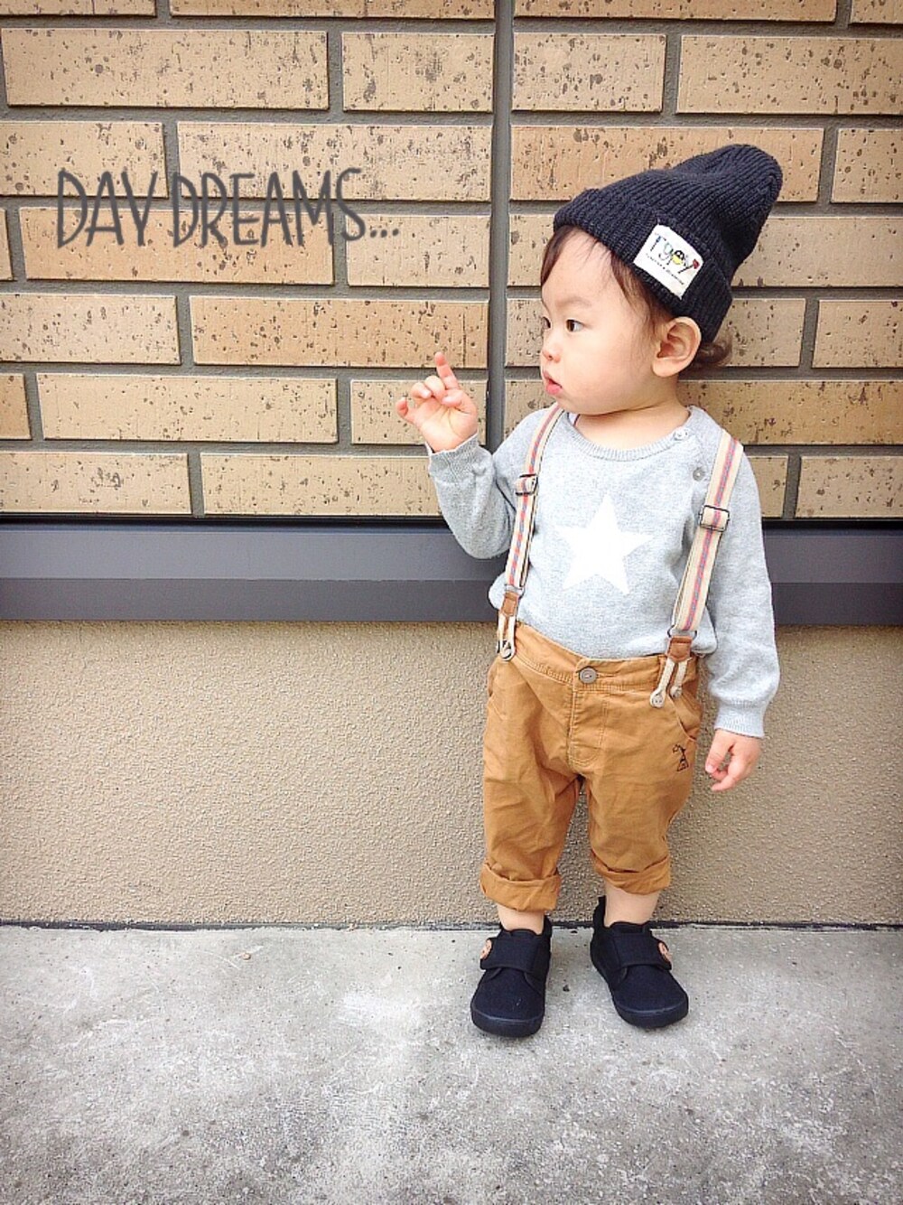 shugoさんの「KID'Sコットン混リブニットワッチ（CIAOPANIC TYPY）」を使ったコーディネートの1枚目の写真