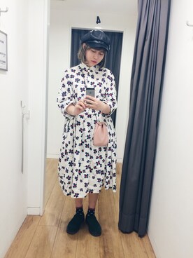 「planet（planet）のアイテム（バッグ）」を使った、pìlzeさん（レディース・165cm）の冬コーディネート