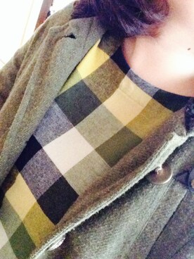 「Right-on（ライトオン）のアイテム（その他アウター）」を使った、けいと。さん（レディース・155cm）の冬コーディネート