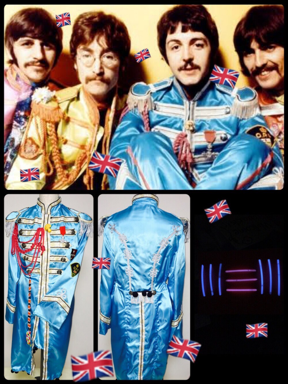 「paul mccartney、Sgt. Pepper's Lonely Hearts Club Band、OUT THERE、new、III≡III、Paulをぴーちゃんと呼ぶ、あー…楽しかったなぁ…、奇跡ってあるよ、ハロヲタ工作部、番外編」｜「ハロヲタ工作部のアイテム（ジャケット/アウター、ブルー系）」を使った、えりちん。さん（レディース・160cm）の春コーディネートの1枚目の写真
