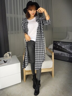「 オルチャン」｜「アイテム（ワンピース/ドレス）」を使った、HOTPINGさん（レディース・163cm）の秋コーディネート