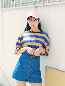 「HOTPING（ホッピン）のアイテム」を使った、HOTPINGさん（レディース・135cm）の春コーディネート