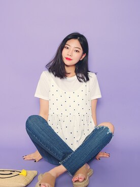 「 オルチャン」｜HOTPINGさん（レディース・163cm）の夏コーディネート