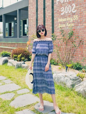 「 オルチャン」｜HOTPINGさん（レディース・163cm）の夏コーディネート