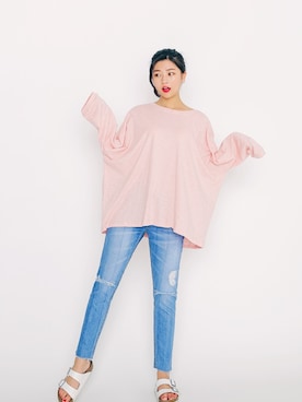 「HOTPING（ホッピン）のアイテム（パンツ）」を使った、HOTPINGさん（レディース・163cm）の夏コーディネート