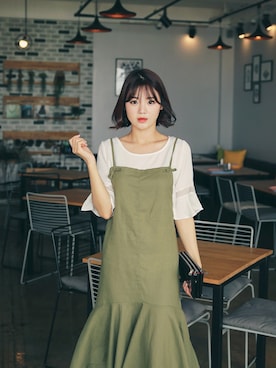 「HOTPING（ホッピン）のアイテム（トップス）」を使った、HOTPINGさん（レディース・163cm）の夏コーディネート