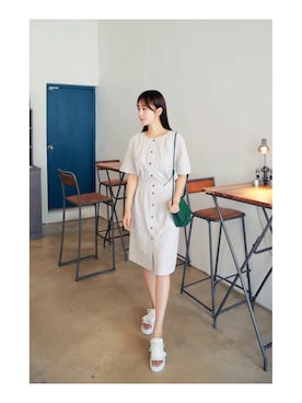 「HOTPING（ホッピン）のアイテム」を使った、HOTPINGさん（レディース・163cm）の夏コーディネート
