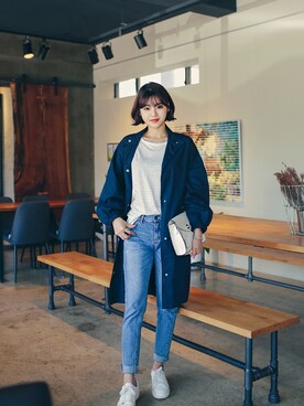 「HOTPING（ホッピン）のアイテム（その他アウター）」を使った、HOTPINGさん（レディース・163cm）の夏コーディネート