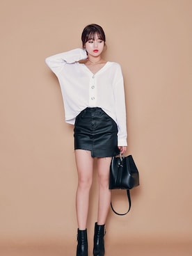 「HOTPING（ホッピン）のアイテム（トップス）」を使った、HOTPINGさん（レディース・163cm）の秋コーディネート