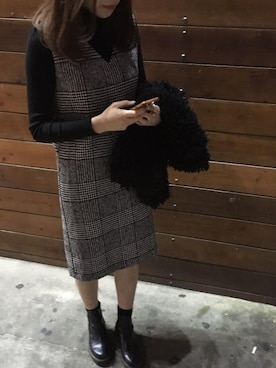 「HOTPING（ホッピン）のアイテム」を使った、HOTPINGさん（レディース・163cm）の冬コーディネート