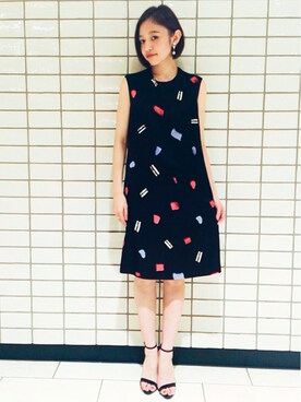 「AKIRANAKA（アキラナカ）のアイテム（ワンピース/ドレス）」を使った、marinaさん（レディース・154cm）の秋コーディネート
