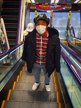 「beats（ビーツ）のアイテム（アクセサリー）」を使った、しょさん（メンズ・171cm）の冬コーディネート