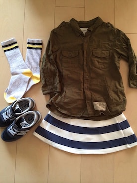 「SHIPS KIDS（シップスキッズ）のSHIPS KIDS:3p line socks（ソックス/靴下、その他）」を使った、katieさん（レディース）の春コーディネート
