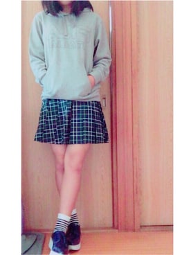 「スエット」｜あやの。さん（レディース・160cm）の秋コーディネート