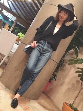 「アイテム（バレエシューズ）」を使った、sayaさん（レディース・162cm・20代）の秋コーディネート