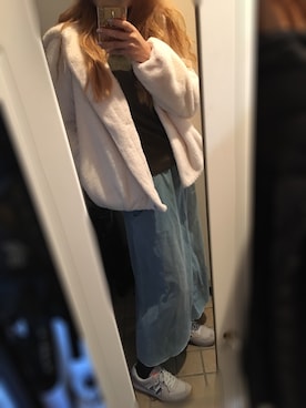 「nina mew（ニーナミュウ）のアイテム（その他アウター）」を使った、eriii__coさん（レディース・160cm）の冬コーディネート