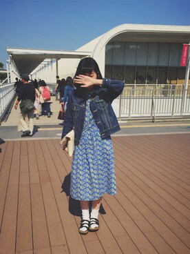 かなみさん（レディース・163cm）の春コーディネート