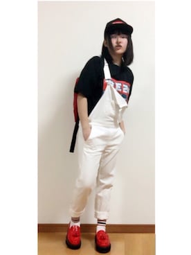 「PEZ（ﾍﾟｯﾂ）のアイテム」を使った、Raiaさん（レディース・153cm）の春コーディネート