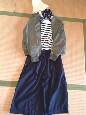 「NATURAL BEAUTY BASIC（ナチュラルビューティーベーシック）のアイテム（ブルゾン）」を使った、ＨＡＮＡさん（レディース・160cm）の春コーディネート