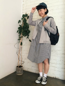 「PAR ICI」｜「アイテム（ブルゾン）」を使った、Yさん（レディース・163cm）の春コーディネート