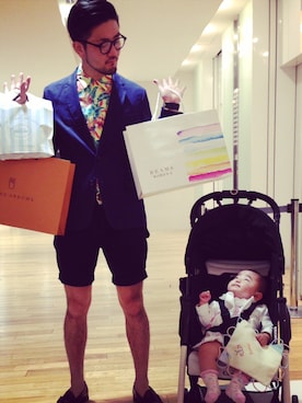 「SCOTCH & SODA（スコッチ アンド ソーダ）のShirt（シャツ/ブラウス、イエロー系）」を使った、たかはしたかしさん（メンズ）の春コーディネート