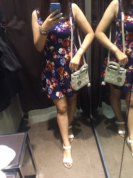「MIXXO（ミッソ）のアイテム（ワンピース/ドレス）」を使った、Jingwen Yanさん（レディース・171cm）の夏コーディネート