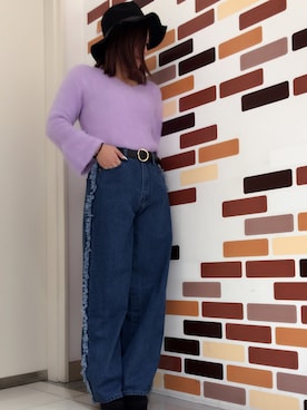 「SpRay（スプレイ）のアイテム（パンツ）」を使った、PINK DIAMOND川口店さん（レディース・159cm）の秋コーディネート