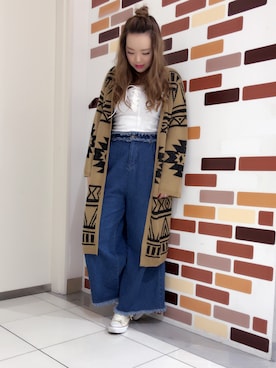 「SpRay（スプレイ）のアイテム（パンツ）」を使った、PINK DIAMOND川口店さん（レディース・158cm）の秋コーディネート