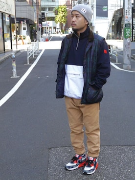 「INTERBREED」｜「アイテム（ジャケット/アウター）」を使った、G-KENさん（メンズ・160cm）の秋コーディネート