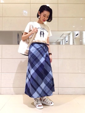 「UTILITY Canvas（ユーティリティキャンバス）のアイテム」を使った、せなみさん（レディース・158cm）の春コーディネート