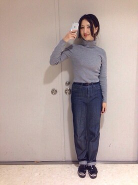 「Acne Studios（アクネストゥディオズ）のアイテム（ピアス（両耳用））」を使った、しゅがーろーるさん（レディース・163cm）の秋コーディネート