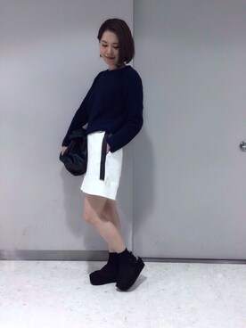 「かのさん」｜しゅがーろーるさん（レディース・163cm）の秋コーディネート
