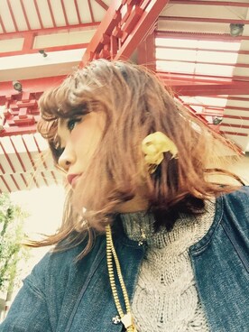 「アイテム（ピアス（両耳用））」を使った、nappi-♡さん（レディース・160cm・30代）の秋コーディネート