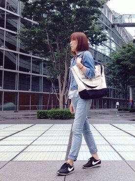 「BEAMS（ビームス）のアイテム（キャミソール）」を使った、おまきさん（レディース・157cm）の春コーディネート