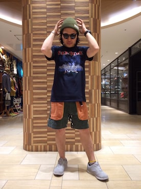 「アイテム（アンクレット）」を使った、伊藤さん（メンズ・165cm）の春コーディネート
